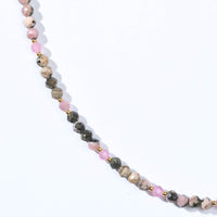 Lizzie Black Rhodochrosite Necklace