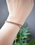 Laura Tennis Bracelet | Pink