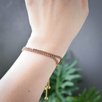 Laura Tennis Bracelet | Pink