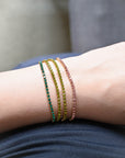 Laura Tennis Bracelet | Pink