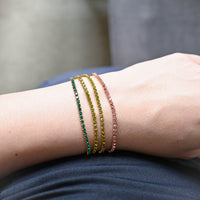 Laura Tennis Bracelet | Pink