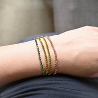 Laura Tennis Bracelet | Emerald