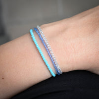 Leena Beaded Bracelet | Crystal Gray