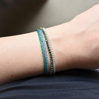 Leena Beaded Bracelet | Crystal Blue