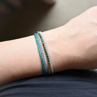 Leena Beaded Bracelet | Crystal Gray