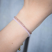 Laura Tennis Bracelet | Pink