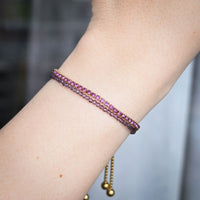 Leena Beaded Bracelet | Purple Haze