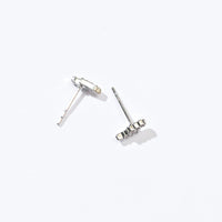 Lightning Bolt Studs | Silver