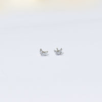 Luna Moon Studs | Silver