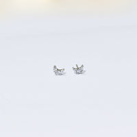 Luna Moon Studs | Silver