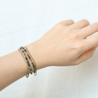 Shanine Bracelet | Prehnite with Black Tourmaline