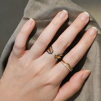 Amber Prism Ring