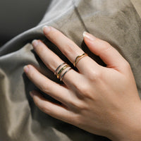 Amber Prism Ring