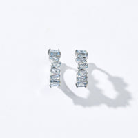 Gigi Cluster Huggies | Halo Blue Silver