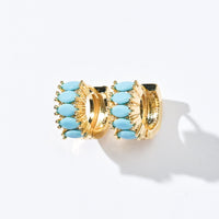 Jada Hoops | Capri Blue Gold