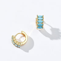 Jada Hoops | Capri Blue Gold