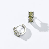 Jada Hoops | Olive Silver