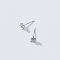 Orkid Studs | Opal Silver