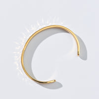 Erin Hammered Cuff Bangle | Gold