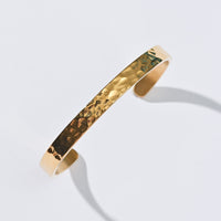 Erin Hammered Cuff Bangle | Gold