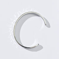 Erin Hammered Cuff Bangle | Silver