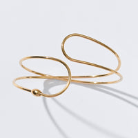 Colette Twisted Cuff Bangle | Gold