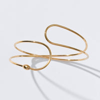 Colette Twisted Cuff Bangle | Gold