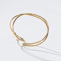 Colette Twisted Cuff Bangle | Gold