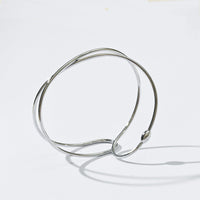 Colette Twisted Cuff Bangle | Silver