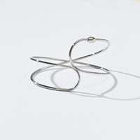 Colette Twisted Cuff Bangle | Silver