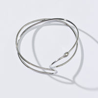 Colette Twisted Cuff Bangle | Silver