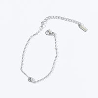 Lily Dainty Bracelet | Silver
