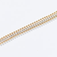 Nat Triple Tennis Bracelet | Gold