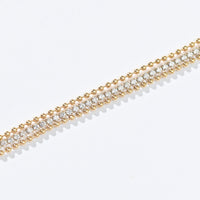 Nat Triple Tennis Bracelet | Gold