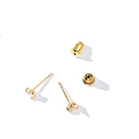 Iman Minimalist Studs | Opal Gold