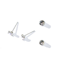 Iman Minimalist Studs | Opal Silver