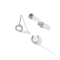 Jeannie Horseshoe Studs | Silver