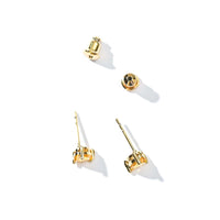 Evie Heart Studs | Gold Sunshine