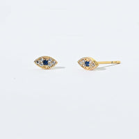 Zara Evil Eye Studs | Gold