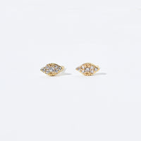 Naomi Marquise Studs | Gold