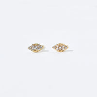 Naomi Marquise Studs | Gold