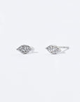 Naomi Marquise Studs | Silver