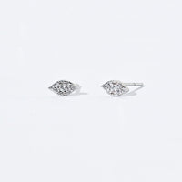 Naomi Marquise Studs | Silver