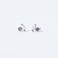 Iman Minimalist Studs | Silver