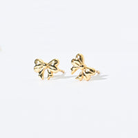 Layla Bow Studs | Gold