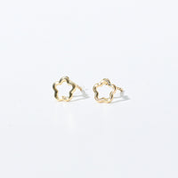 Olivia Flower Studs | Gold