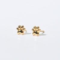 Mia Paw Studs | Gold