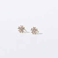 Annalis Pink Flower Studs