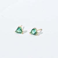 Evie Heart Studs | Gold Pine