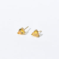 Evie Heart Studs | Gold Sunshine